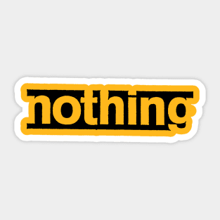 Nothing Records Sticker